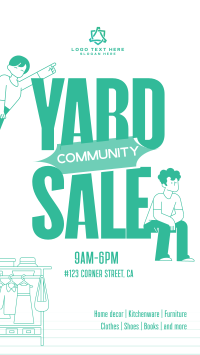 Community Yard Sale Instagram Story