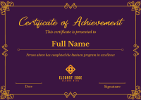 Elegant Certificate Postcard Image Preview