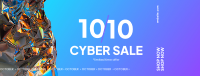10.10 Cyber Sale Facebook Cover Design