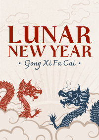 Oriental Lunar New Year Flyer