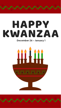 Happy Kwanzaa Facebook Story Design