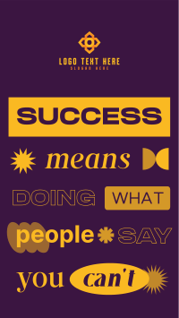 Quirky Success Quote Instagram Story