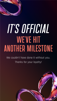 Agnostic Milestone Instagram Story Design