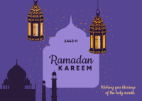 Ramadan Kareem Greetings Postcard