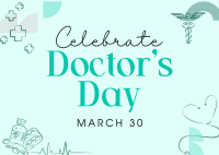 Celebrate Doctor's Day Postcard Image Preview