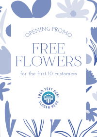 Free Flowers For You! Poster