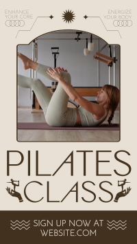 Rustic Pilates Class Facebook Story