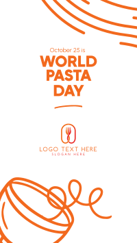 Quirky World Pasta Day Instagram Story