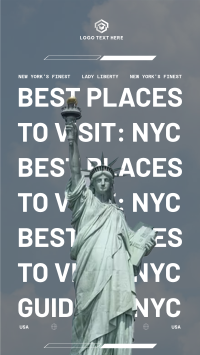Best Places to Visit in New York City Facebook Story