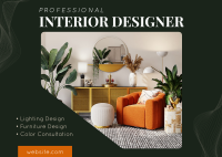 Professional Interior Designer Postcard