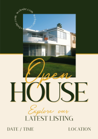 Open House Real Estate Poster