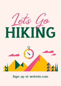 Mountain Hiking Trail Flyer