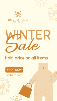 Polar Bear Shopping TikTok Video Image Preview