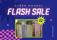 Cyber Flash Sale Postcard Design