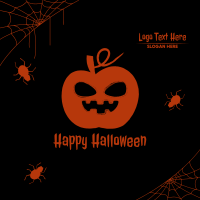 Halloween Scary Pumpkin Instagram Post Design