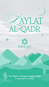 Laylat al-Qadr Desert TikTok Video Image Preview