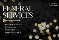 Elegant Funeral Pinterest Cover Design