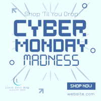 Cyber Monday Madness Instagram Post Design