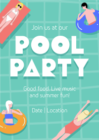 Exciting Pool Party Poster