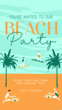 It's a Beachy Party Instagram Reel Image Preview