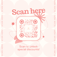 Quirky QR Discount Instagram Post Design