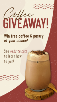 Coffee Giveaway Cafe Facebook Story