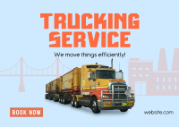 Pro Trucking Service Postcard
