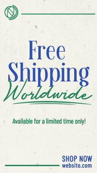 Minimalist Shipping Promo Instagram Reel Image Preview