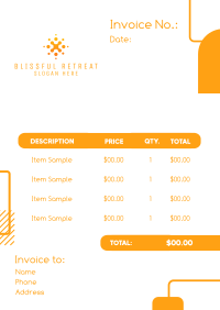 Playful Shapes Invoice Image Preview