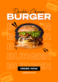 Cheese Burger Restaurant Flyer