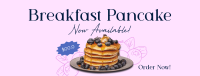 Breakfast Blueberry Pancake Facebook Cover Image Preview