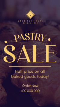 Pastry Sale Today Instagram Story