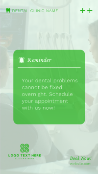 Dental Appointment Reminder Instagram Reel