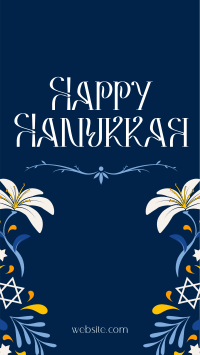 Hanukkah Flower Burst Facebook Story