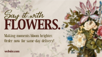 Sophisticated Florals Open Animation