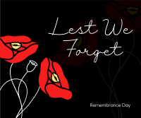 Remembrance Poppies Facebook Post