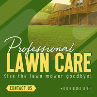 Professional Lawn Cleaning Linkedin Post Design