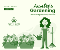 Auntie's Garden Care Facebook Post