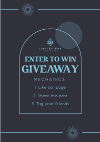 Giveaway Entry Poster