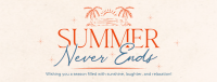 Summer Never Ends Facebook Cover