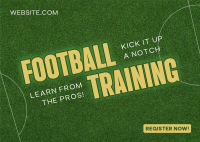 Minimalist Football Training Postcard Image Preview