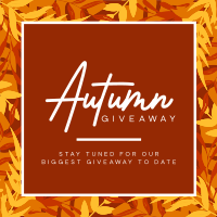 Leafy Autumn Giveaway Linkedin Post