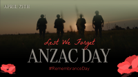 Silhouette Anzac Day Animation