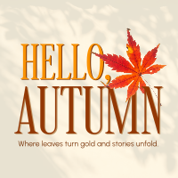 Autumn Season Linkedin Post example 3