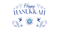 Hanukkah Menorah Twitter Post