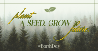 Earth Day Green Nature Facebook Ad