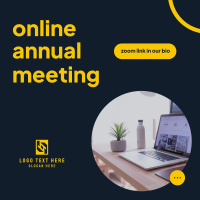 Online Annual Meeting Instagram Post