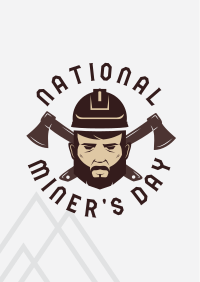 National Miner's Day Poster