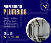 Plumber for Hire Facebook Post