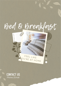 Homey Bed and Breakfast Flyer Design